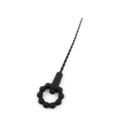 Titreşimli Boğumlu Penis Plug Siyah