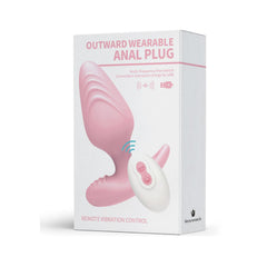 Remote Controlled Rechargeable Vibrating Anal Plug Black 10 cm