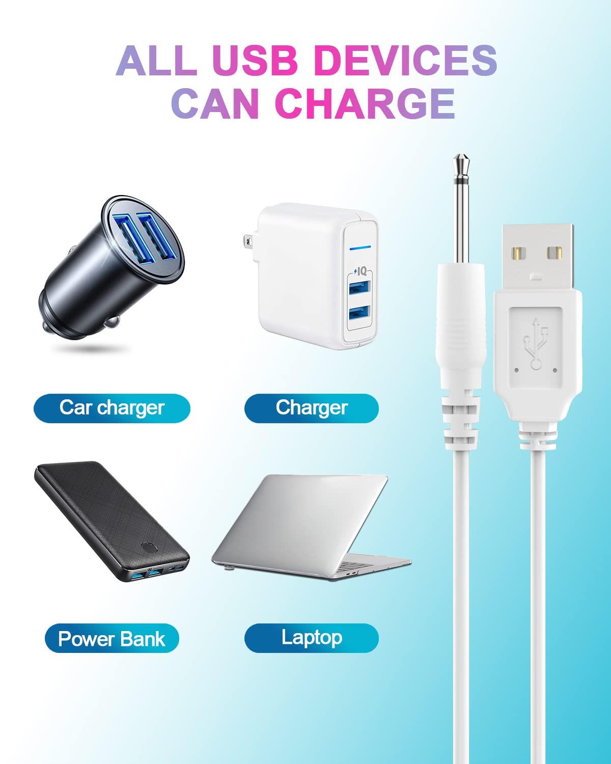 DC Tip USB Charging Cable for Vibrators 30 cm
