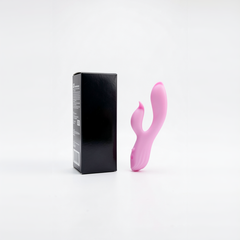 Pembe Tilki Çift Uyarımlı Silikon Rabbit Vibratör