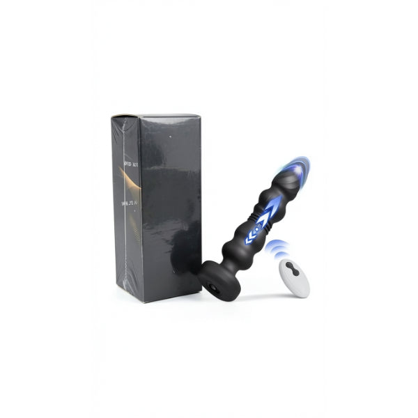 Telescopic and Vibrating Smart Anal Vibrator for Men - 10 Modes, Remote Controlled, Waterproof